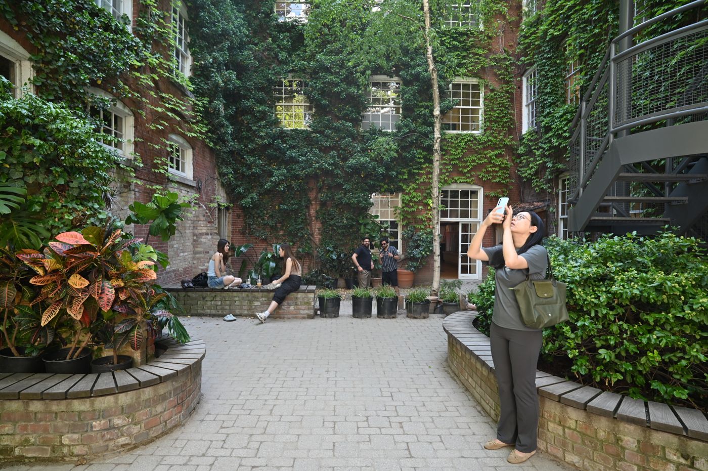 401 Richmond ivy courtyard